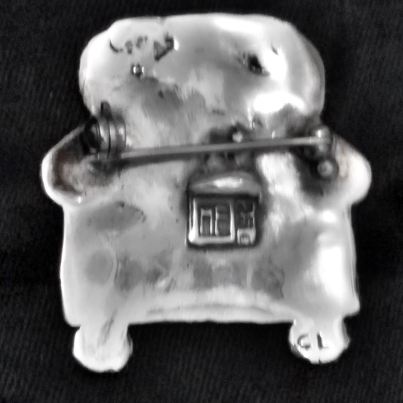 Vintage Mary Engelbreit Sterling Silver Chair Brooch- New in box - Picture 3 of 8